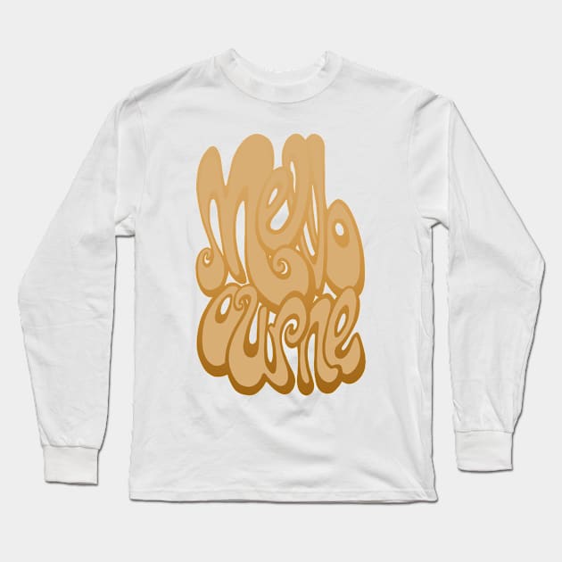 Melbourne writing - Warm Sands Long Sleeve T-Shirt by BigNoseArt